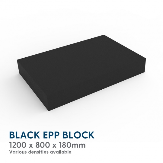 EPP Block 80g/l - 1200x800x180mm (Black)