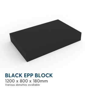 EPP Block 80g/l - 1200x800x180mm (Black)